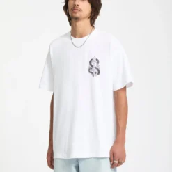 Snake Peace T-Shirt - White -Volcom Store A4332551 WHT 31