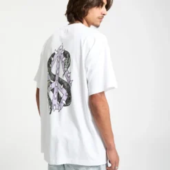 Snake Peace T-Shirt - White -Volcom Store A4332551 WHT 5