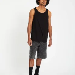 Stone Blanks Tank Top - BLACK -Volcom Store A4512105 BLK 2