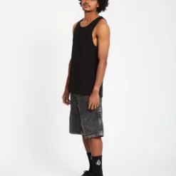 Stone Blanks Tank Top - BLACK -Volcom Store A4512105 BLK 4