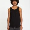 Stone Blanks Tank Top - BLACK 1 Stone Blanks Tank Top - BLACK -Volcom Store A4512105 BLK F