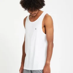 Stone Blanks Tank Top - WHITE -Volcom Store A4512105 WHT 5