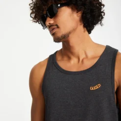 Pistol Stone Tank Top - HEATHER BLACK -Volcom Store A4512402 HBK 3