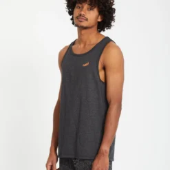 Pistol Stone Tank Top - HEATHER BLACK -Volcom Store A4512402 HBK 5