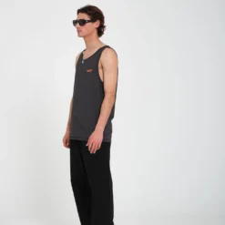 Pistol Stone Tank Top - HEATHER BLACK -Volcom Store A4512402 HBK 99