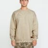 Operators Sweatshirt - LIGHT KHAKI -Volcom Store A4612500 LKH F