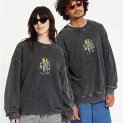 Bob Mollema Sweatshirt - LIGHT ACID BLACK