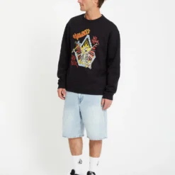 Noder Sweatshirt - BLACK -Volcom Store A4612511 BLK 2