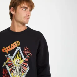 Noder Sweatshirt - BLACK -Volcom Store A4612511 BLK 3