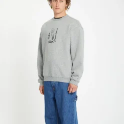 Noder Sweatshirt - HEATHER GREY -Volcom Store A4612511 HGR 1