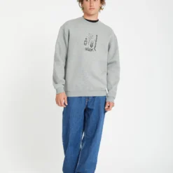 Noder Sweatshirt - HEATHER GREY -Volcom Store A4612511 HGR 2
