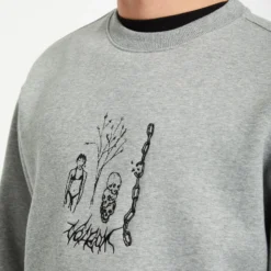 Noder Sweatshirt - HEATHER GREY -Volcom Store A4612511 HGR 3