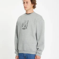 Noder Sweatshirt - HEATHER GREY -Volcom Store A4612511 HGR 5