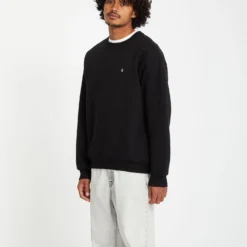 Single Stone Sweatshirt - BLACK -Volcom Store A4612513 BLK 1