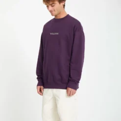 Volcom Stone Sweatshirt - GRAPE ROYALE -Volcom Store A4612514 GPR 1