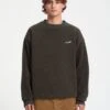 Too Kool Sweatshirt - Rinsed Black -Volcom Store A4632206 RIB 1