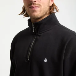 Single Stone Zip Sweatshirt - Black -Volcom Store A4632503 BLK 3