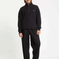 Single Stone Zip Sweatshirt - Black -Volcom Store A4632503 BLK 30