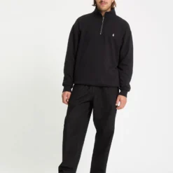Single Stone Zip Sweatshirt - Black -Volcom Store A4632503 BLK 4