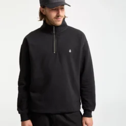 Single Stone Zip Sweatshirt - Black -Volcom Store A4632503 BLK 5