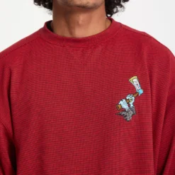 J.J. Villard Sweatshirt - Lifeguard Red 16 J.J. Villard Sweatshirt - Lifeguard Red -Volcom Store A4632505 LRD 4