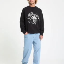 Recto Verso Sweatshirt - Black -Volcom Store A4632507 BLK 30
