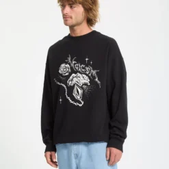 Recto Verso Sweatshirt - Black -Volcom Store A4632507 BLK 31