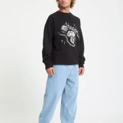 Recto Verso Sweatshirt - Black -Volcom Store A4632507 BLK 8