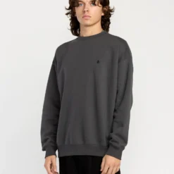 Single Stone Sweatshirt - Asphalt Black -Volcom Store A4632509 ASB 31