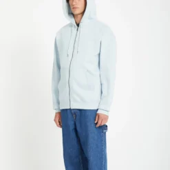 Single Stone Full Zip Hoodie - CAROLINA BLUE -Volcom Store A4812503 CNA 1