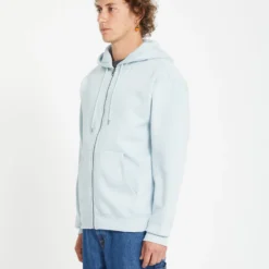 Single Stone Full Zip Hoodie - CAROLINA BLUE -Volcom Store A4812503 CNA 5