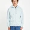 Single Stone Full Zip Hoodie - CAROLINA BLUE -Volcom Store A4812503 CNA F