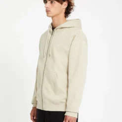 Single Stone Full Zip Hoodie - LIGHT KHAKI -Volcom Store A4812503 LKH 1