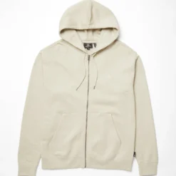 Single Stone Full Zip Hoodie - LIGHT KHAKI -Volcom Store A4812503 LKH 7