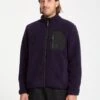 Muzzer Fuzzar Zip Sherpa Sweatshirt - Dark Purple -Volcom Store A4832306 DPL 1
