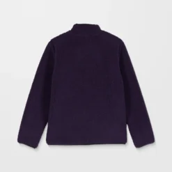 Muzzer Fuzzar Zip Sherpa Sweatshirt - Dark Purple -Volcom Store A4832306 DPL 33