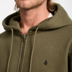 Single Stone Zip Hoodie - Sage Leaf -Volcom Store A4832500 SLE 3