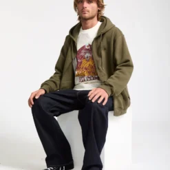 Single Stone Zip Hoodie - Sage Leaf -Volcom Store A4832500 SLE 4
