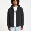 Studder Zip Hoodie - Black