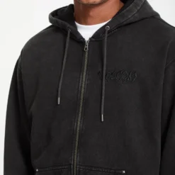 Studder Zip Hoodie - Black -Volcom Store A4832503 BLK 3