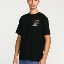Enamel T-Shirt - Black -Volcom Store A5032505 BLK 31