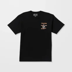 Enamel T-Shirt - Black -Volcom Store A5032505 BLK 32