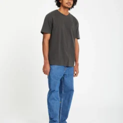 Solid Stone T-Shirt - Black -Volcom Store A5212317 BLK 30