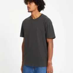 Solid Stone T-Shirt - Black -Volcom Store A5212317 BLK 31