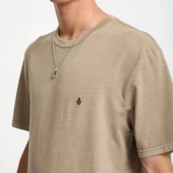 Solid Stone T-Shirt - Brindle -Volcom Store A5212317 BNL 3