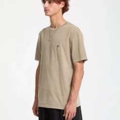 Solid Stone T-Shirt - Brindle -Volcom Store A5212317 BNL 31