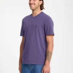 Solid Stone T-Shirt - Dark Purple -Volcom Store A5212317 DPL 31