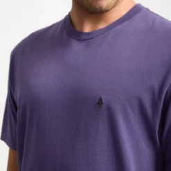 Solid Stone T-Shirt - Dark Purple -Volcom Store A5212317 DPL 4