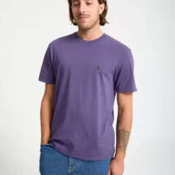 Solid Stone T-Shirt - Dark Purple -Volcom Store A5212317 DPL 5