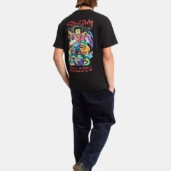 J.J. Villard T-Shirt - Black -Volcom Store A5232553 BLK 2